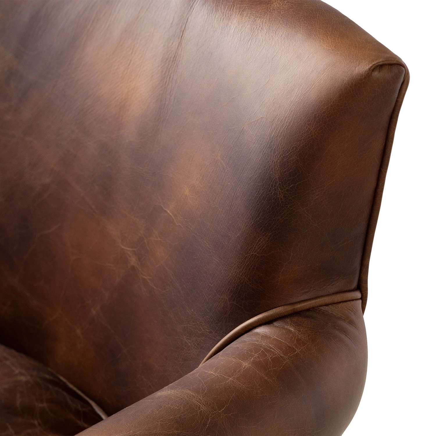 Maison Belfort Fauteuil Katira - Cuir - Marron 11 Maison Belfort Fauteuil Katira - Cuir - Marron – Image 9