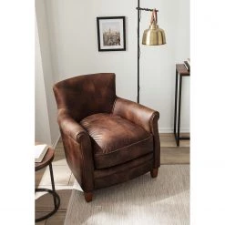 Maison Belfort Fauteuil Katira - Cuir - Marron 19 Maison Belfort Fauteuil Katira - Cuir - Marron -Meubles de salon Soldes 1000180876 200723 13374700015 MOOD DETAILS P000000001000180876 mood