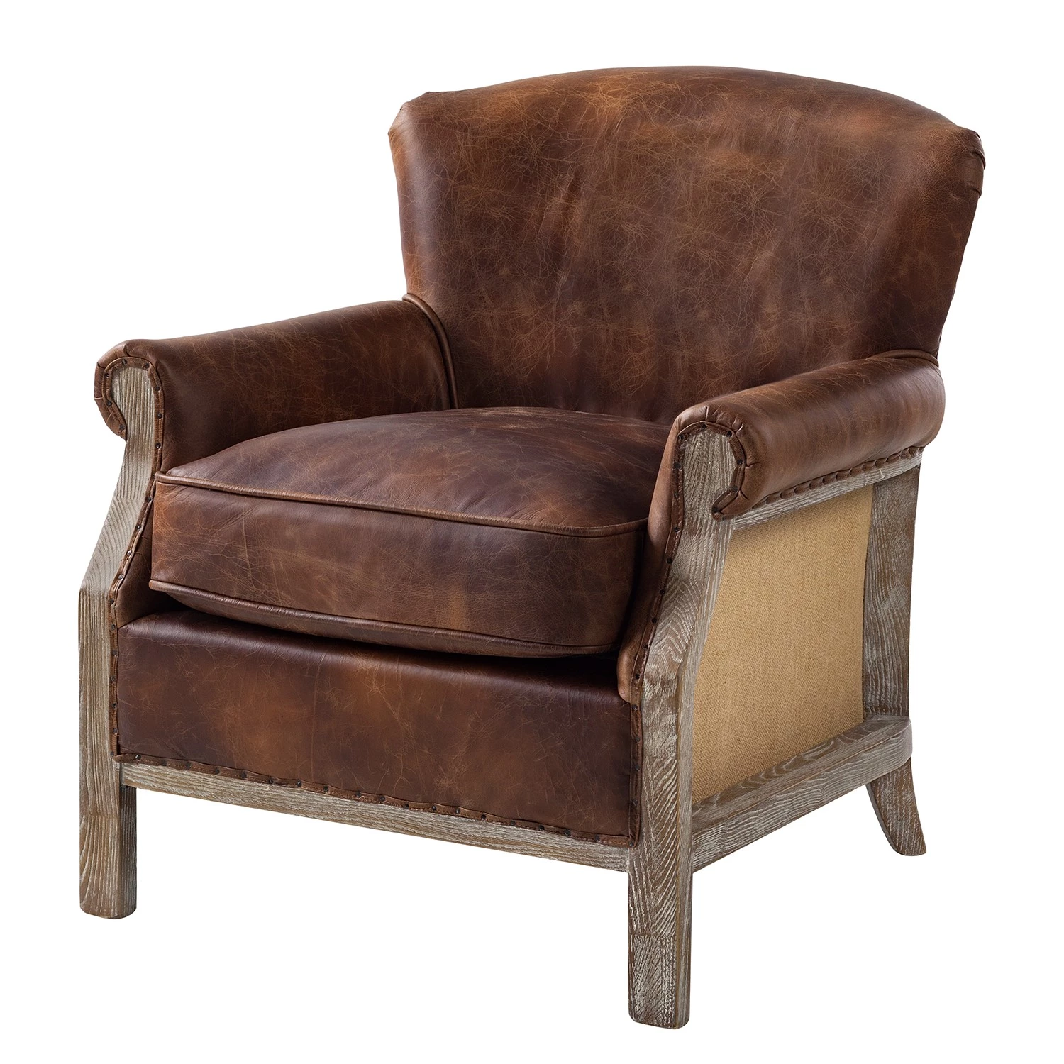 Maison Belfort Fauteuil Aleixo - Cuir - Marron 3 Maison Belfort Fauteuil Aleixo - Cuir - Marron