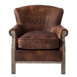 Maison Belfort Fauteuil Aleixo - Cuir - Marron 21 Maison Belfort Fauteuil Aleixo - Cuir - Marron -Meubles de salon Soldes 1000180879 200708 10522900030 DETAILS P000000001000180879
