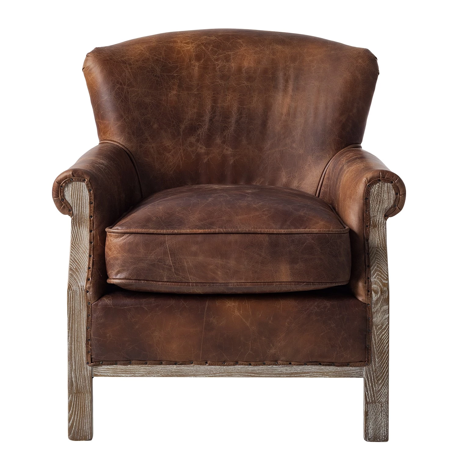 Maison Belfort Fauteuil Aleixo - Cuir - Marron 6 Maison Belfort Fauteuil Aleixo - Cuir - Marron – Image 4