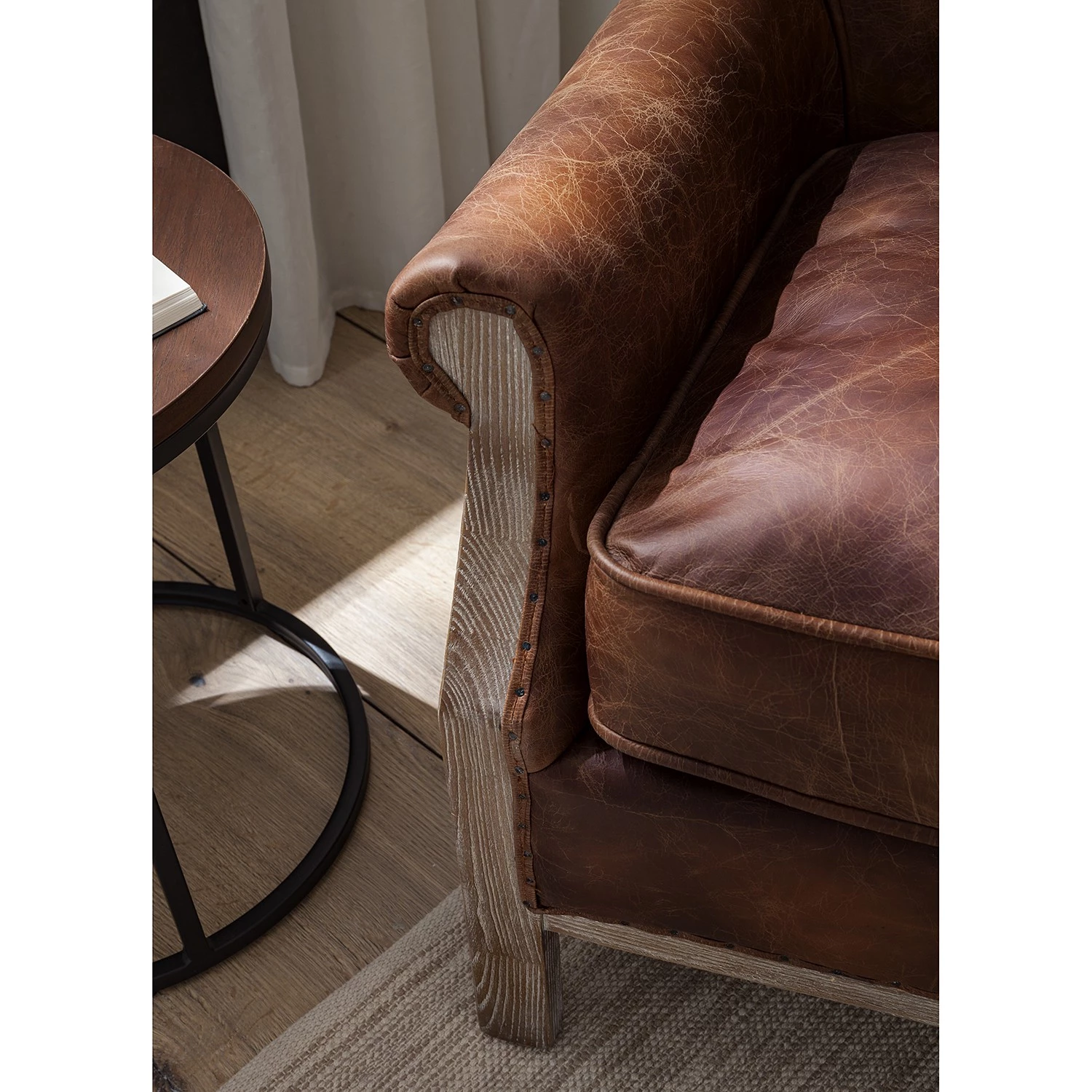 Maison Belfort Fauteuil Aleixo - Cuir - Marron 15 Maison Belfort Fauteuil Aleixo - Cuir - Marron – Image 13