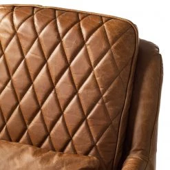 Ars manufacti Fauteuil Belrose II - Cuir véritable - Cognac -Meubles de salon Soldes 1000180883 200708 10524000053 DETAILS P000000001000180883