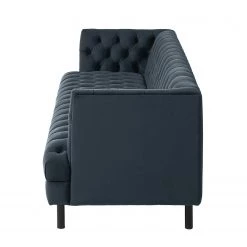 Jack & Alice Canapé Mindarie (3 places) - Velours - Bleu foncé -Meubles de salon Soldes 1000180887 201021 14380900012 DETAILS P000000001000180887