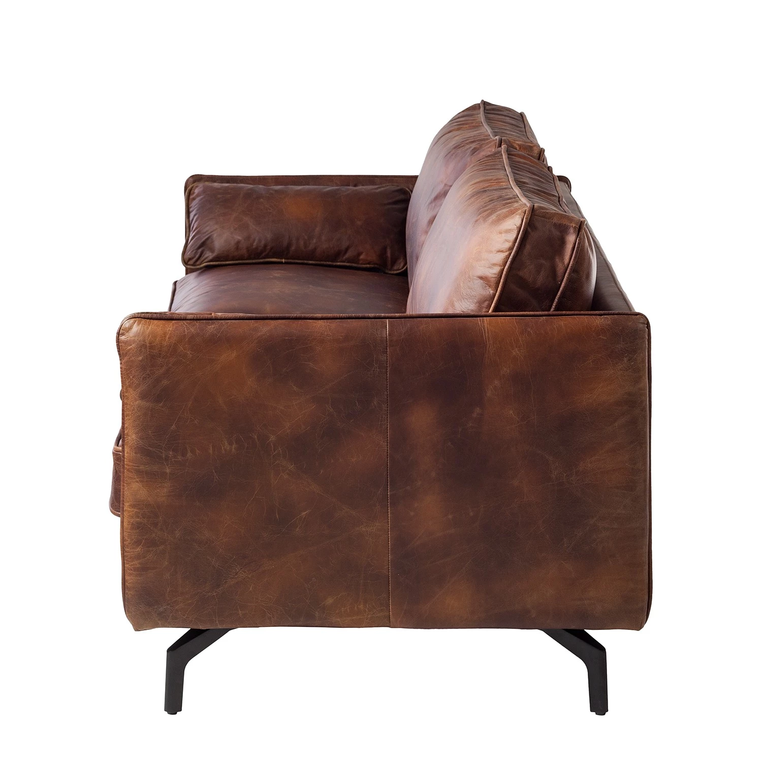 Ars manufacti Canapé Quesada (3 places) - Cuir - Marron 7 Ars manufacti Canapé Quesada (3 places) - Cuir - Marron – Image 5