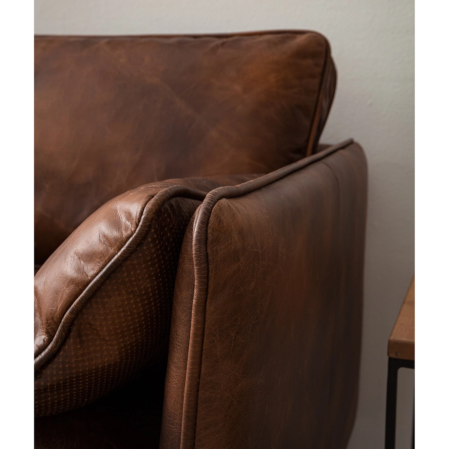 Ars manufacti Canapé Quesada (3 places) - Cuir - Marron 15 Ars manufacti Canapé Quesada (3 places) - Cuir - Marron – Image 13