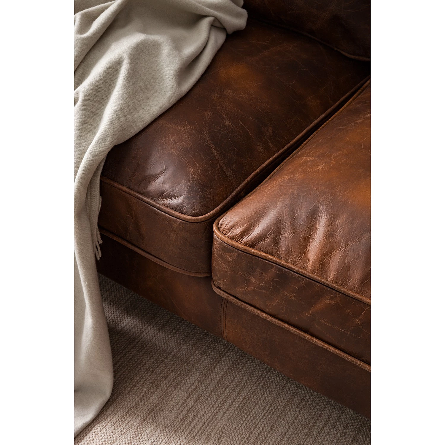 Ars manufacti Canapé Quesada (3 places) - Cuir - Marron 17 Ars manufacti Canapé Quesada (3 places) - Cuir - Marron – Image 15