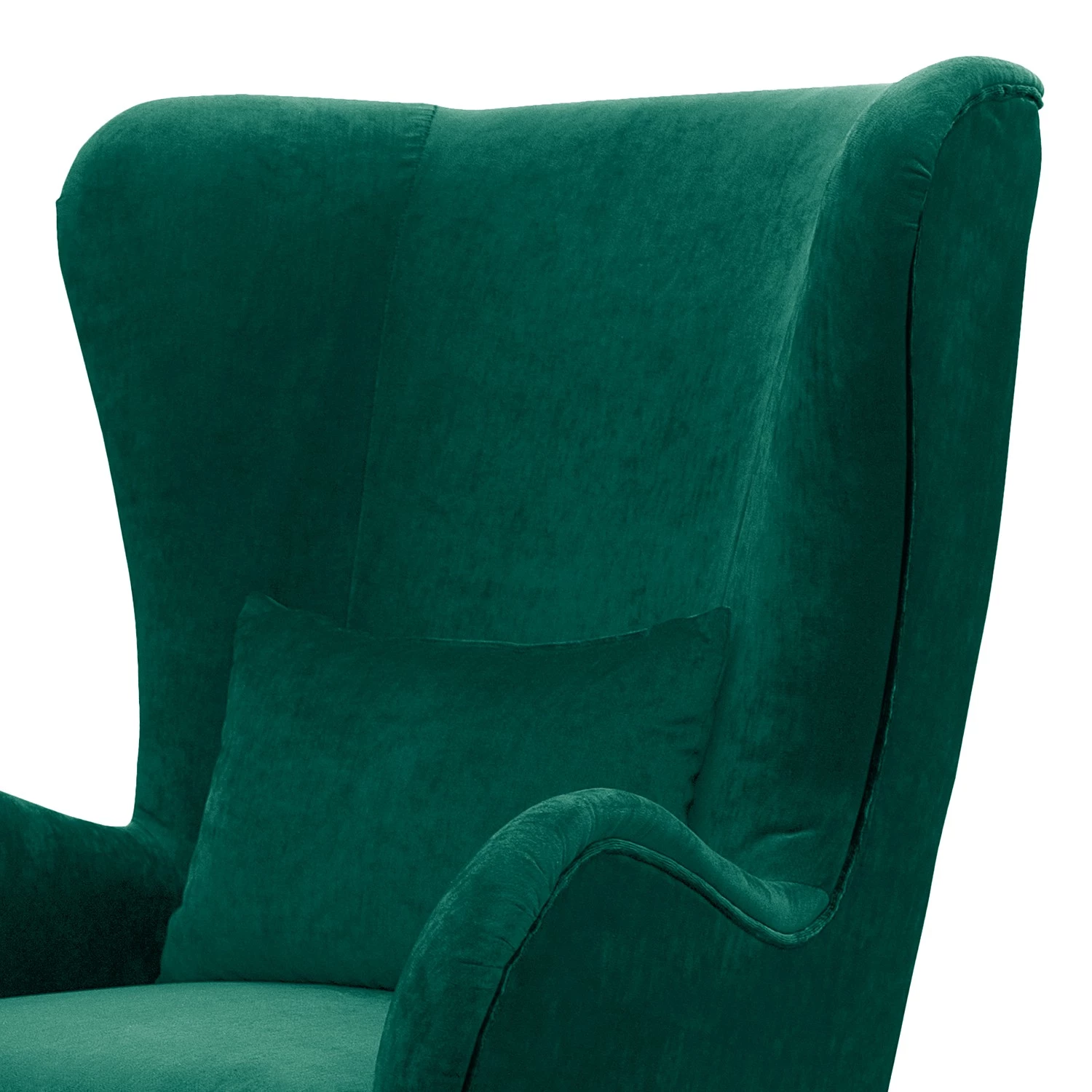 Jack & Alice Fauteuil Pillig - Velours - Vert vieilli - Avec repose-pieds 11 Jack & Alice Fauteuil Pillig - Velours - Vert vieilli - Avec repose-pieds – Image 9