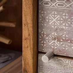 Ars manufacti Buffet haut Buuda - Partiellement en acacia massif - Écru / Acacia -Meubles de salon Soldes 1000182054 200227 06193100004 MOOD DETAILS P000000001000182054 mood