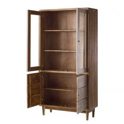 Ars manufacti Vitrine Buuda - Partiellement en acacia massif - Écru / Acacia 28 Ars manufacti Vitrine Buuda - Partiellement en acacia massif - Écru / Acacia -Meubles de salon Soldes 1000182056 200225 06193500019 DETAILS P000000001000182056