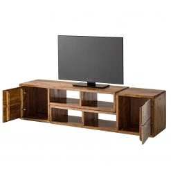 Ars manufacti Meuble TV Buuda - Partiellement en acacia massif - Écru / Acacia -Meubles de salon Soldes 1000182065 200227 14561200005 DETAILS P000000001000182065