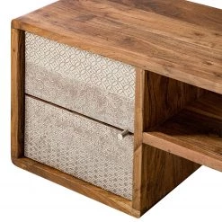 Ars manufacti Meuble TV Buuda - Partiellement en acacia massif - Écru / Acacia -Meubles de salon Soldes 1000182065 200227 14561200007 DETAILS P000000001000182065