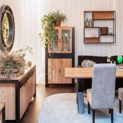 Red Living Vitrine Galvan - Acacia massif - Acacia / Noir 5 Red Living Vitrine Galvan - Acacia massif - Acacia / Noir -Meubles de salon Soldes 1000182207 190830 11035900031 MOOD DETAILS P000000001000182207 mood