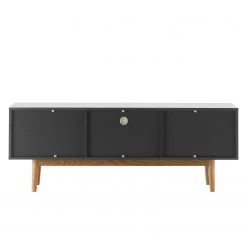 Mørteens Ensemble meubles TV Lindholm III (4 él.) - Partiellement en chêne massif - Gris -Meubles de salon Soldes 1000182337 200109 07541400015 DETAILS P000000001000182337