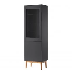 Mørteens Ensemble meubles TV Lindholm III (4 él.) - Partiellement en chêne massif - Gris -Meubles de salon Soldes 1000182337 200109 07541400016 DETAILS P000000001000182337