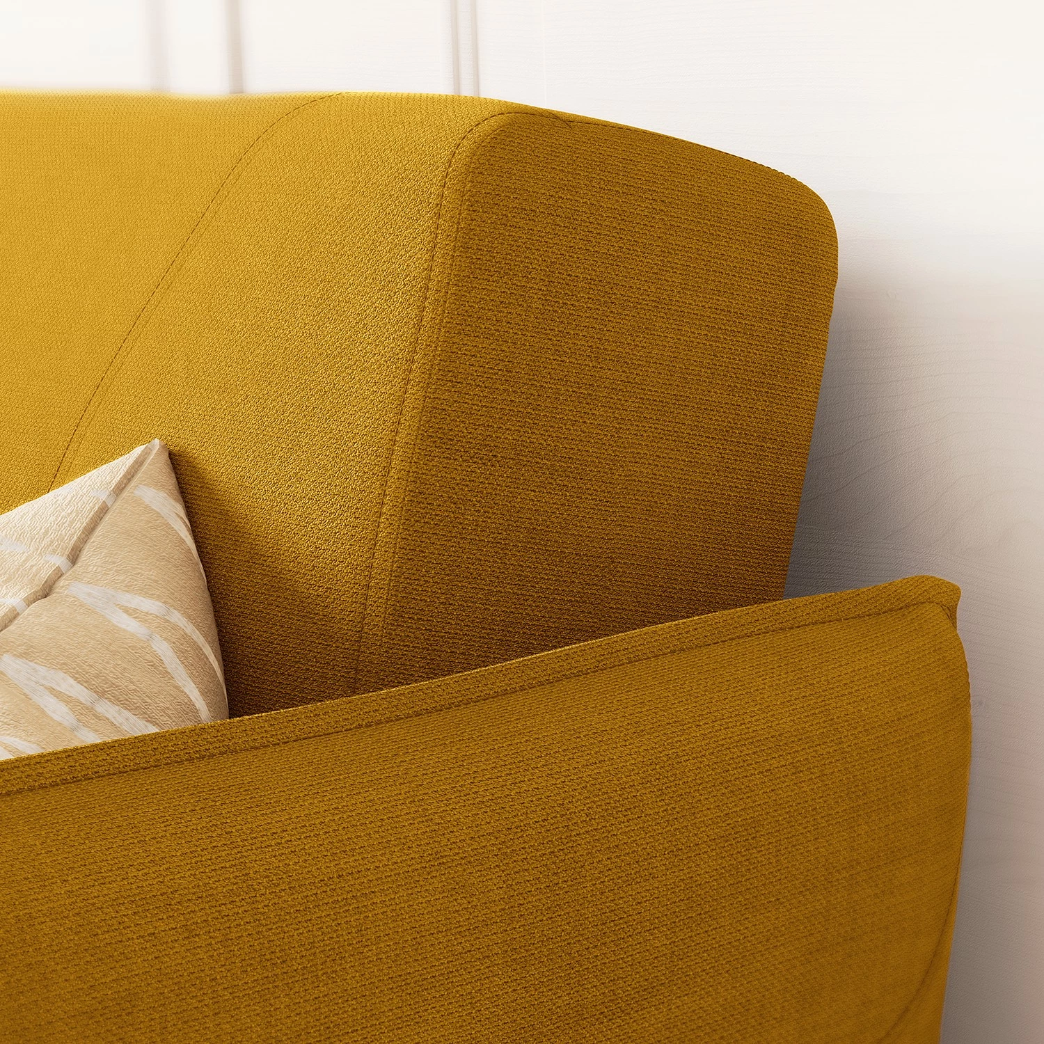 Mørteens Canapé convertible Asbro I - Tissu - Jaune 15 Mørteens Canapé convertible Asbro I - Tissu - Jaune – Image 13