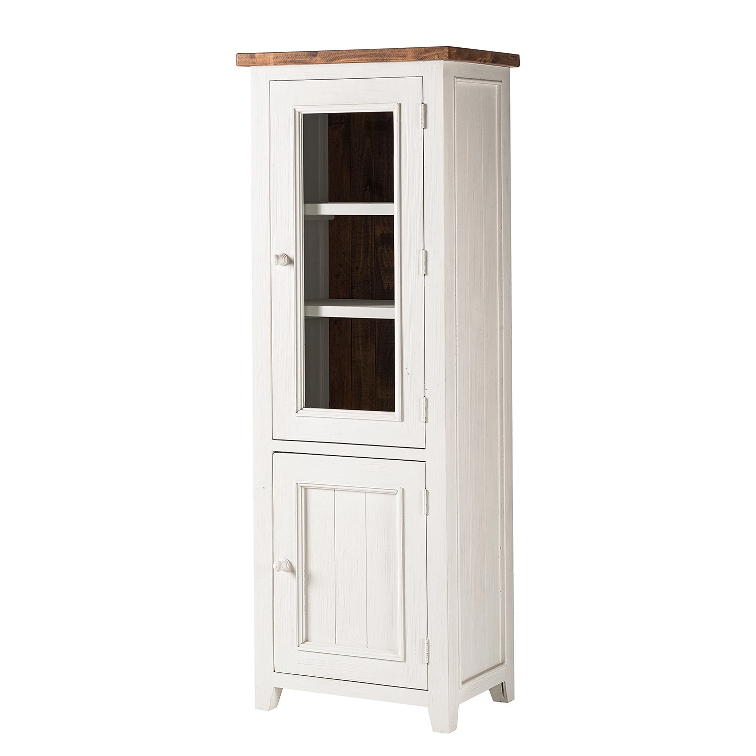 Maison Belfort Meubles TV muraux Balignton III (3 él.) - Pin massif - Blanc / Pin 6 Maison Belfort Meubles TV muraux Balignton III (3 él.) - Pin massif - Blanc / Pin – Image 4