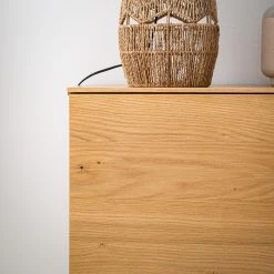 Ars Natura Buffet Nozza II - Placage en bois véritable - Chêne / Noir -Meubles de salon Soldes 1000182814 200306 14374700002 MOOD DETAILS P000000001000182814 mood