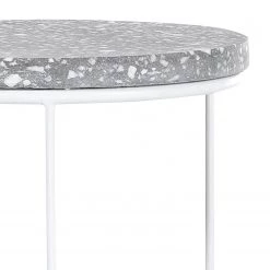 Norrwood Bout de canapé Terrazzo I - Terrazzo / Métal - Multicolore / Blanc -Meubles de salon Soldes 1000182817 190731 14364900006 DETAILS P000000001000182817