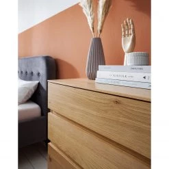 Ars Natura Commode Nozza - Placage en bois véritable - Chêne / Noir -Meubles de salon Soldes 1000182823 200528 16362300034 DETAILS P000000001000182823