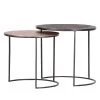 Ars manufacti Tables gigognes Nikko II (2 éléments) - Métal - Cuivre vieilli / Noir -Meubles de salon Soldes 1000182827 190731 14365100030 IMAGE P000000001000182827