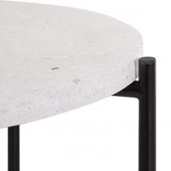 Norrwood Bout de canapé Terrazzo VI - Terrazzo / Métal - Multicolore / Noir -Meubles de salon Soldes 1000182833 190731 14365400059 DETAILS P000000001000182833