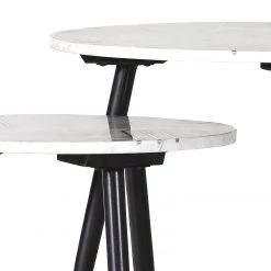 Jack & Alice Tables gigognes Marbollo IV (2 éléments) - Marbre / Métal - Blanc / Noir 13 Jack & Alice Tables gigognes Marbollo IV (2 éléments) - Marbre / Métal - Blanc / Noir -Meubles de salon Soldes 1000182842 190731 14365700091 DETAILS P000000001000182842