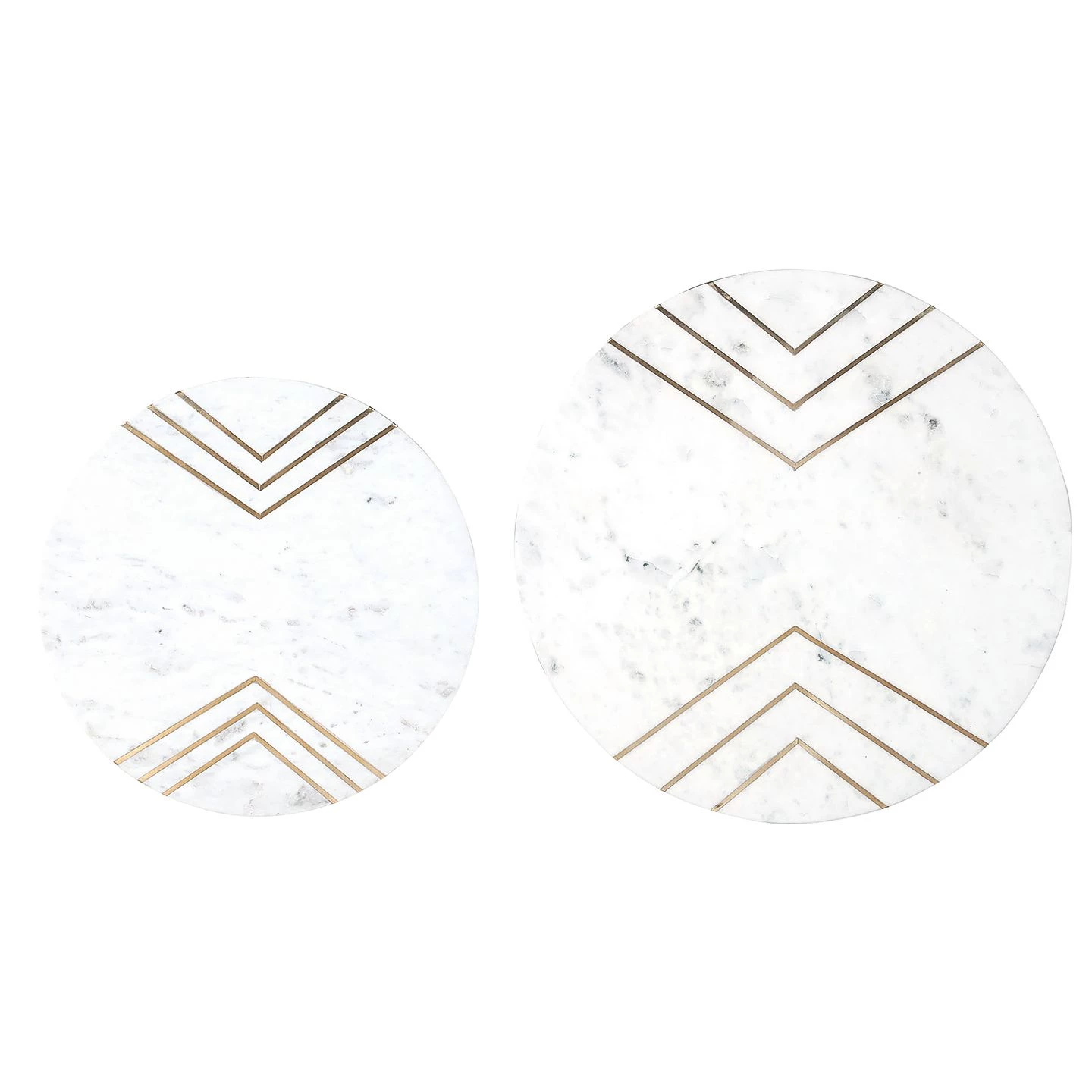 Jack & Alice Tables gigognes Marbollo IV (2 éléments) - Marbre / Métal - Blanc / Noir 9 Jack & Alice Tables gigognes Marbollo IV (2 éléments) - Marbre / Métal - Blanc / Noir – Image 7