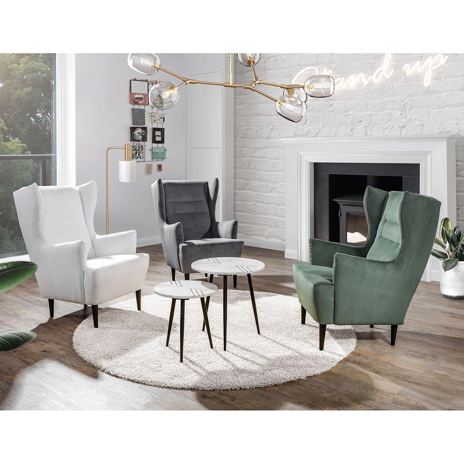 Jack & Alice Tables gigognes Marbollo IV (2 éléments) - Marbre / Métal - Blanc / Noir 5 Jack & Alice Tables gigognes Marbollo IV (2 éléments) - Marbre / Métal - Blanc / Noir – Image 3