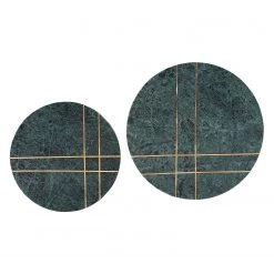 Jack & Alice Tables gigognes Marbollo III (2 élém.) - Marbre / Métal - Vert / Doré -Meubles de salon Soldes 1000182843 190731 14365800097 DETAILS P000000001000182843