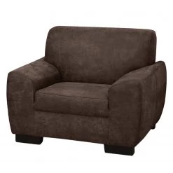Modoform Fauteuil Piru - Aspect cuir vieilli - Anthracite