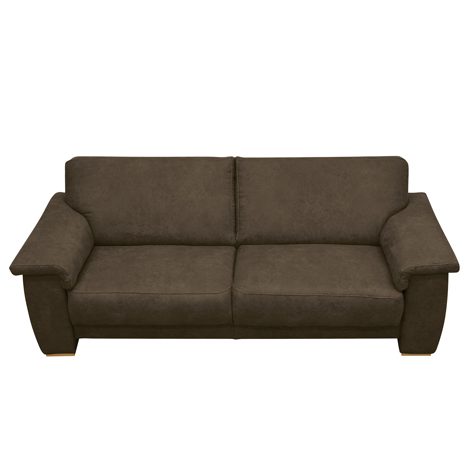 Modoform Canapé Picabu (3 places) - Aspect cuir vieilli - Marron foncé 8 Modoform Canapé Picabu (3 places) - Aspect cuir vieilli - Marron foncé – Image 6