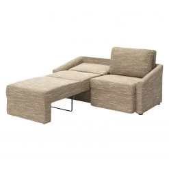 Modoform Canapé convertible Rifton III - Tissu structuré - Marron clair -Meubles de salon Soldes 1000183133 190927 15231600251 DETAILS P000000001000183133