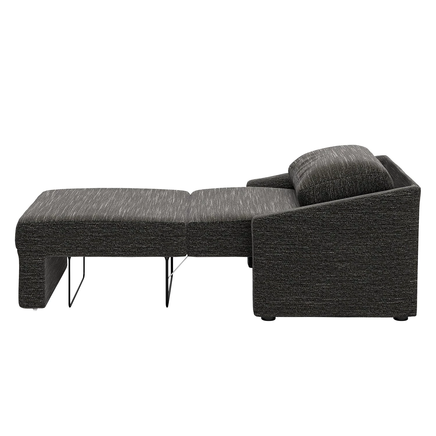 Loftscape Fauteuil convertible Rifton III - Tissu structuré - Noir 7 Loftscape Fauteuil convertible Rifton III - Tissu structuré - Noir – Image 5