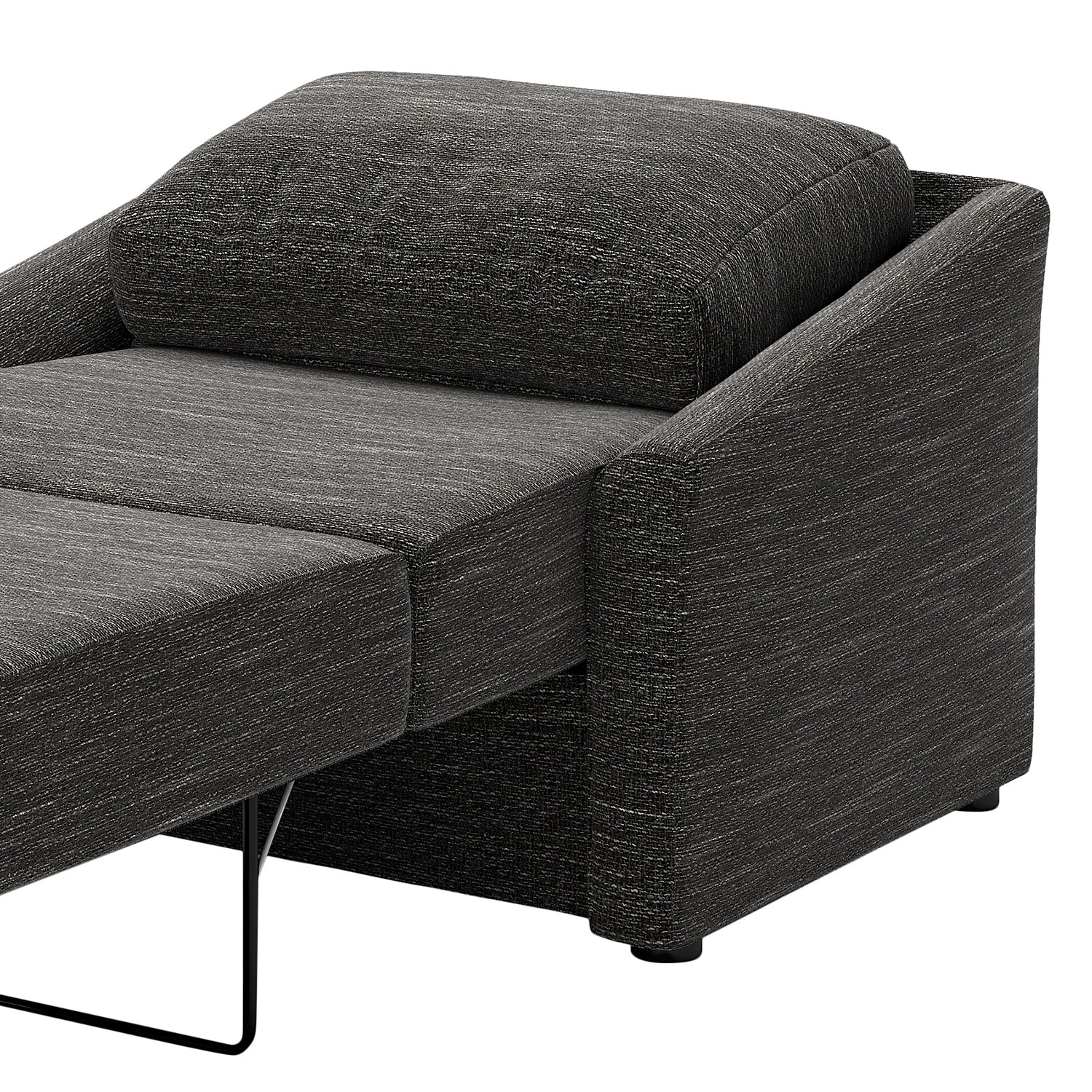 Loftscape Fauteuil convertible Rifton III - Tissu structuré - Noir 13 Loftscape Fauteuil convertible Rifton III - Tissu structuré - Noir – Image 11