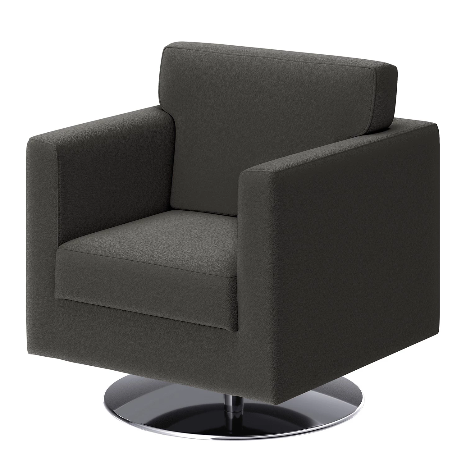 Loftscape Fauteuil Nibley IV - Cuir pigmenté - Anthracite 3 Loftscape Fauteuil Nibley IV - Cuir pigmenté - Anthracite