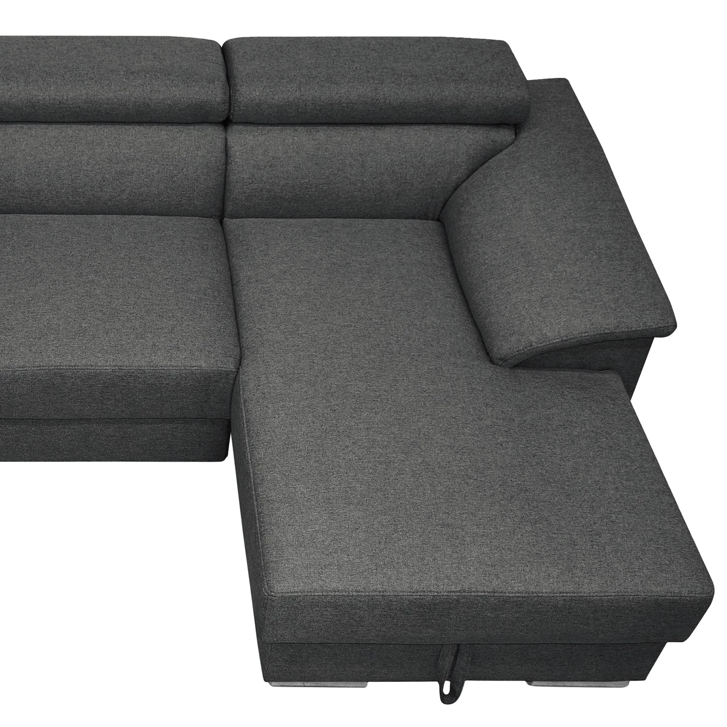 Fredriks Canapé d’angle Swain - Tissu - Anthracite - Méridienne courte à droite (vue de face) - Sans fonction 8 Fredriks Canapé d’angle Swain - Tissu - Anthracite - Méridienne courte à droite (vue de face) - Sans fonction – Image 6