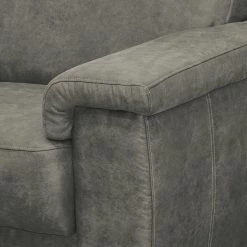 Modoform Ensemble de canapés Picabu (3-2-1) - Aspect cuir vieilli - Gris foncé -Meubles de salon Soldes 1000183441 191111 17590900914 DETAILS P000000001000183441