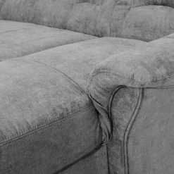 Modoform Canapé panoramique Wells - Tissage à plat - Gris - Méridienne courte à droite / longue à gauche (vue de face) - Sans fonction -Meubles de salon Soldes 1000183504 191111 17592701140 DETAILS P000000001000183504