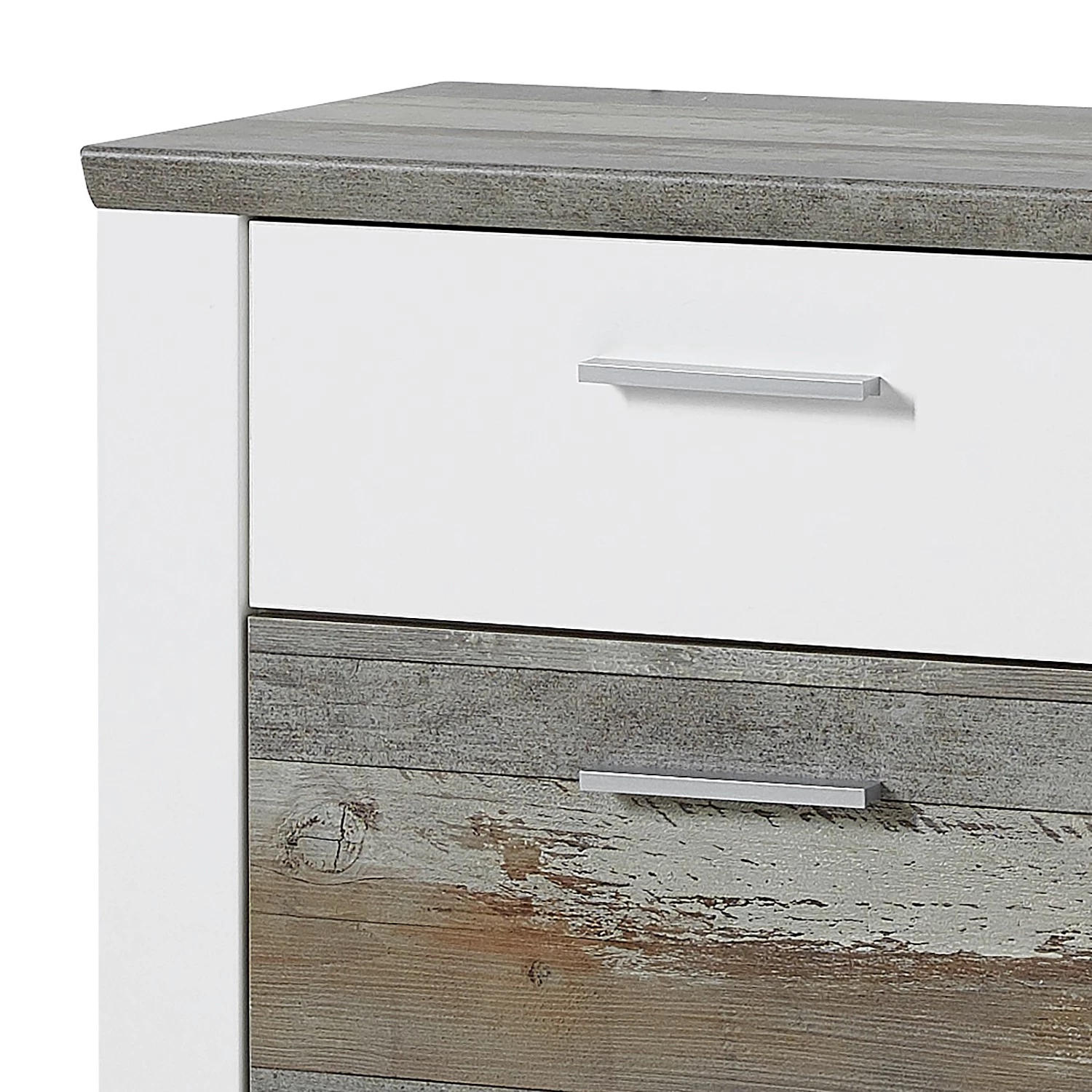 Loftscape Meuble d’entrée Bickley - Blanc / Imitation bois flotté 9 Loftscape Meuble d’entrée Bickley - Blanc / Imitation bois flotté – Image 7