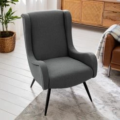 Mørteens Fauteuil Emly - Tissu - Gris -Meubles de salon Soldes 1000183828 200323 06242000002 MOOD DETAILS P000000001000183828 mood