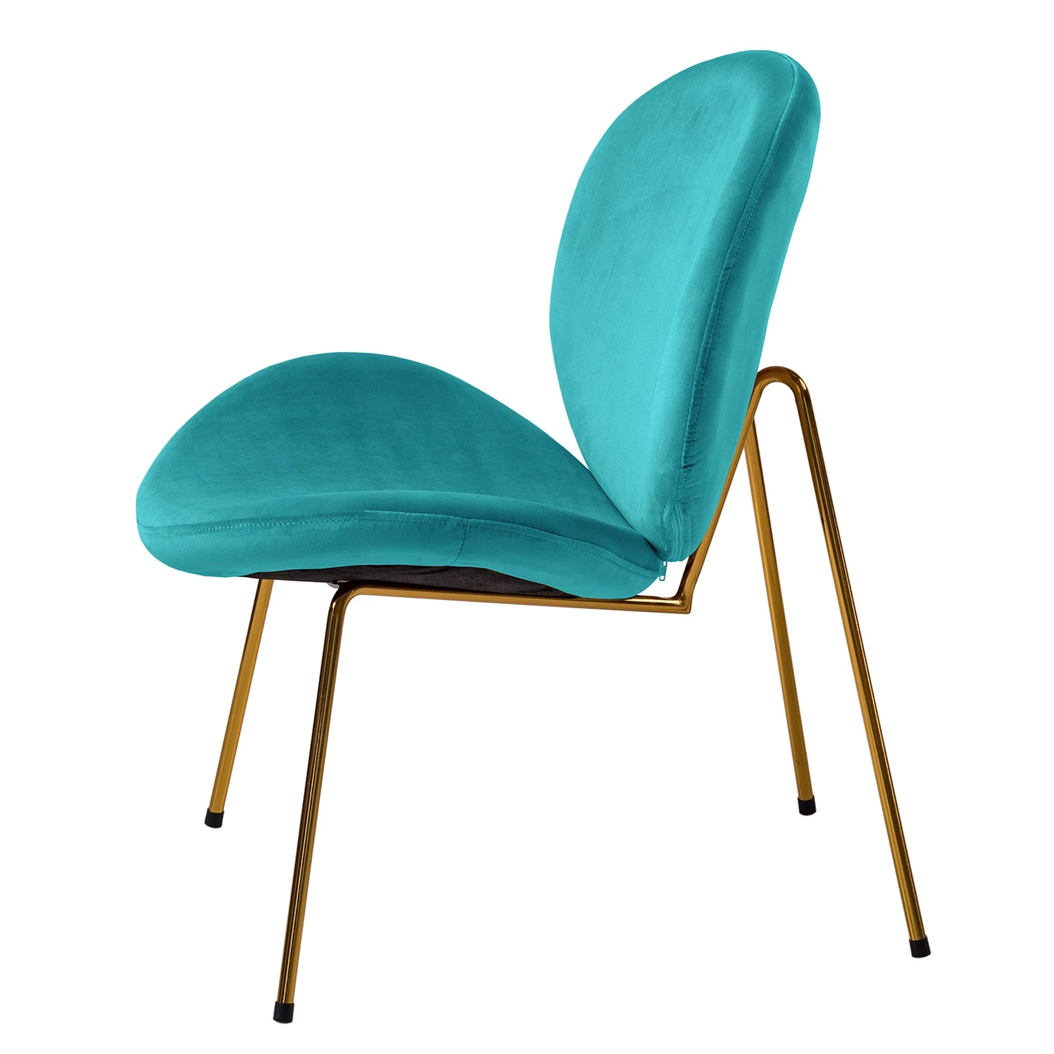 Jack & Alice Fauteuil Zadar I - Velours - Turquoise 6 Jack & Alice Fauteuil Zadar I - Velours - Turquoise – Image 4