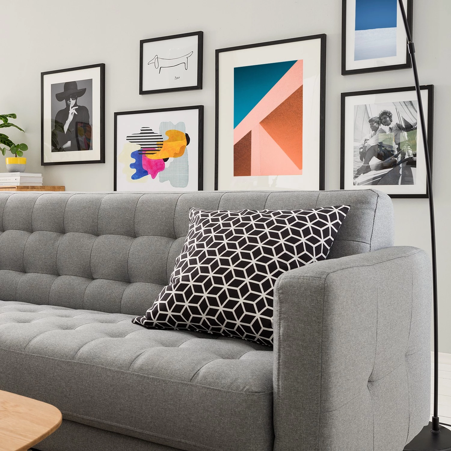 Mørteens Canapé Sindi II (3 places) - Tissu - Gris clair 6 Mørteens Canapé Sindi II (3 places) - Tissu - Gris clair – Image 4