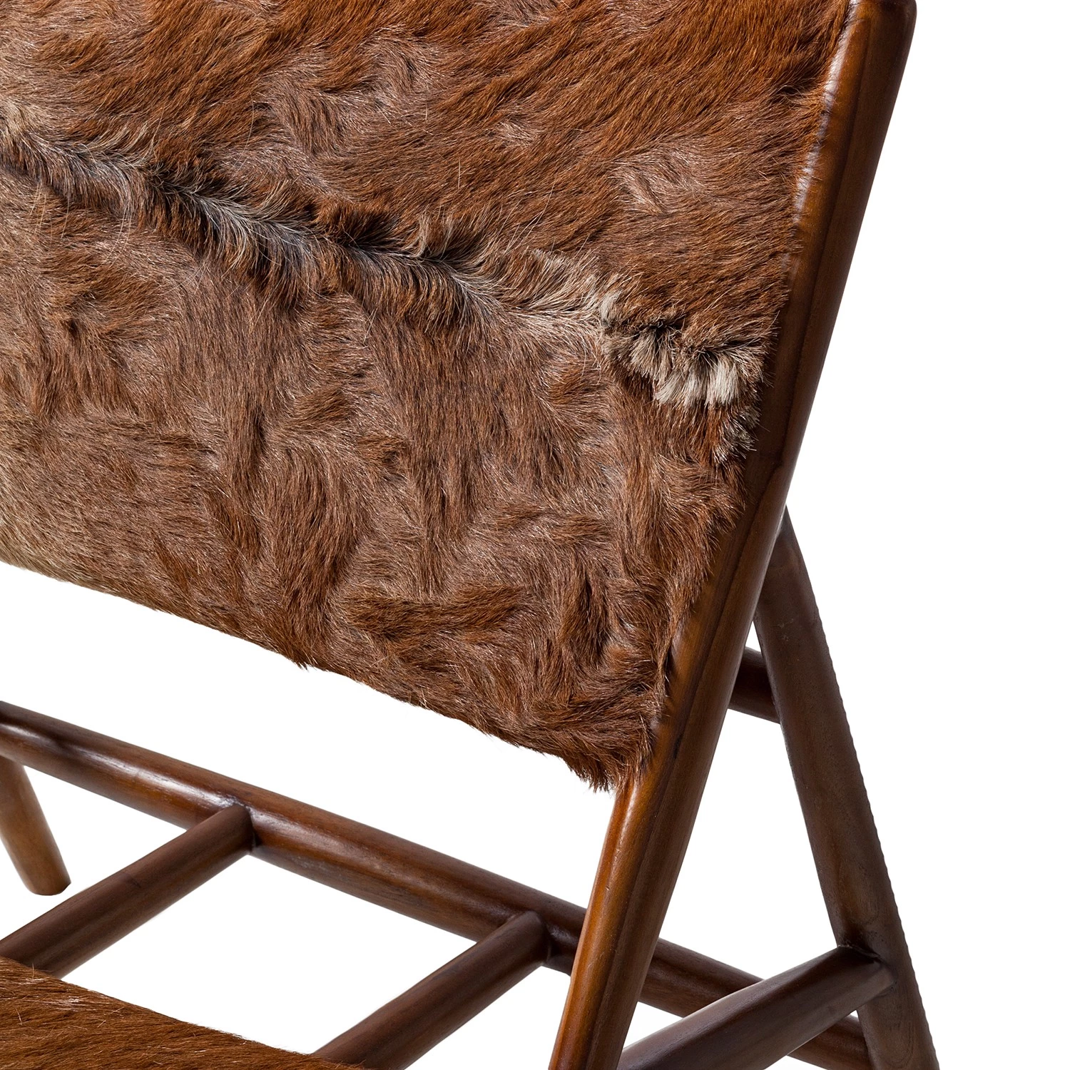 Ars manufacti Fauteuil design Howden - Poils de vache / Teck massif - Motif vache / Teck 8 Ars manufacti Fauteuil design Howden - Poils de vache / Teck massif - Motif vache / Teck – Image 6