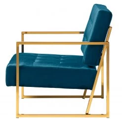 Red Living Fauteuil Cocora I - Velours - Bleu marine -Meubles de salon Soldes 1000183952 200204 08555500025 DETAILS P000000001000183952