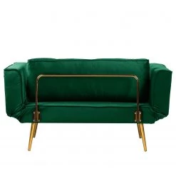 Jack & Alice Canapé convertible Behram III - Velours - Vert foncé -Meubles de salon Soldes 1000183953 200204 08555500040 DETAILS P000000001000183953