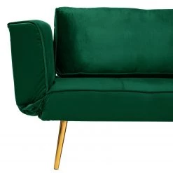 Jack & Alice Canapé convertible Behram III - Velours - Vert foncé -Meubles de salon Soldes 1000183953 200204 08555500041 DETAILS P000000001000183953