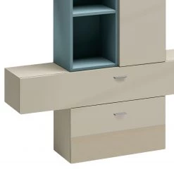 Now! by hülsta MeublesTV muraux now no. 14 I (6 él.) - Gris Sahara brillant -Meubles de salon Soldes 1000184111 191014 14551800011 DETAILS P000000001000184111