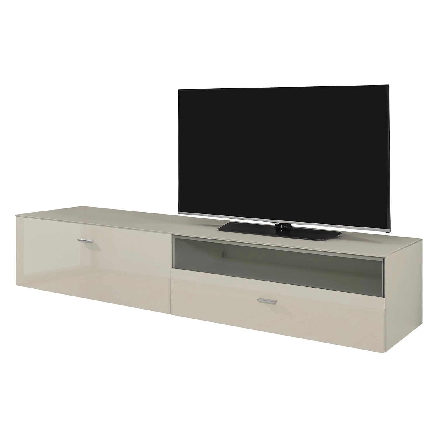 Now! by hülsta Meuble TV now no. 14 - Gris Sahara brillant - Alignement à gauche 3 Now! by hülsta Meuble TV now no. 14 - Gris Sahara brillant - Alignement à gauche