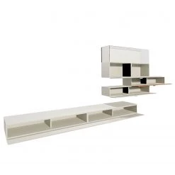 Now! by hülsta MeublesTV muraux now no. 14 II (4 él.) - Gris Sahara brillant -Meubles de salon Soldes 1000184122 191014 14551900022 DETAILS P000000001000184122